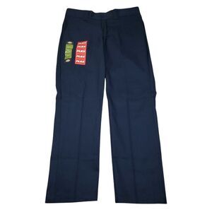 Dickies Slim Fit Tapered Twill Flex Dark Blue Work Pants Men's Size 34 x 30